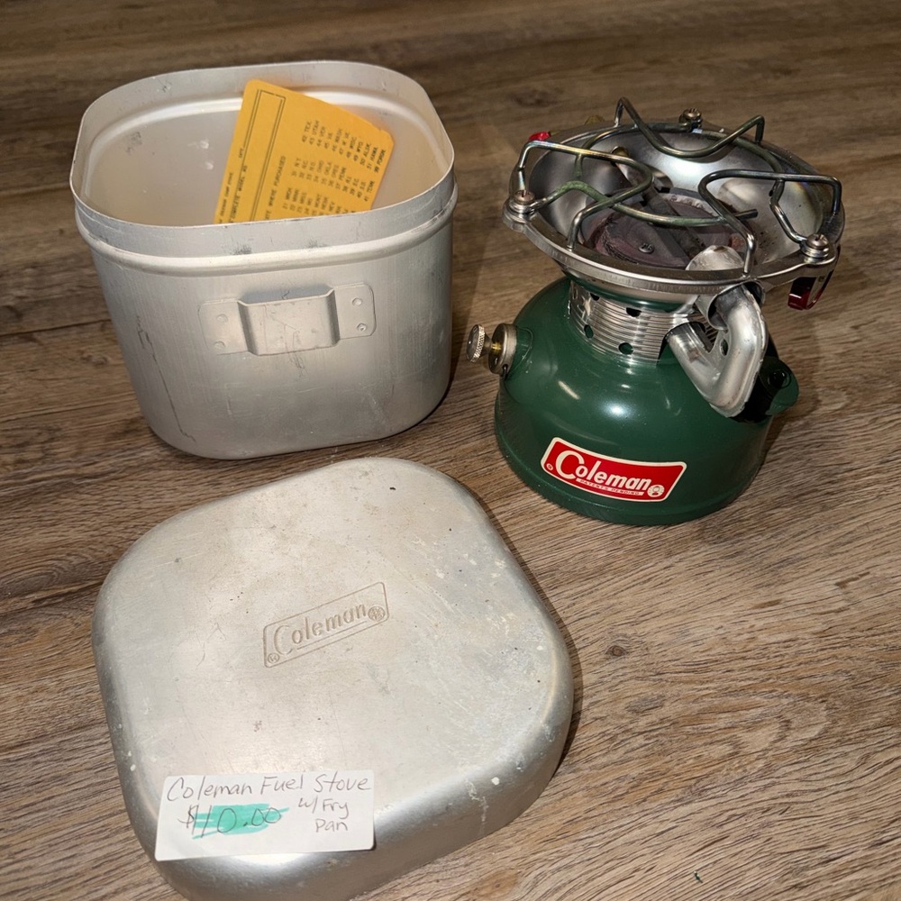 Coleman Green and Silver Portable Fuel Stove